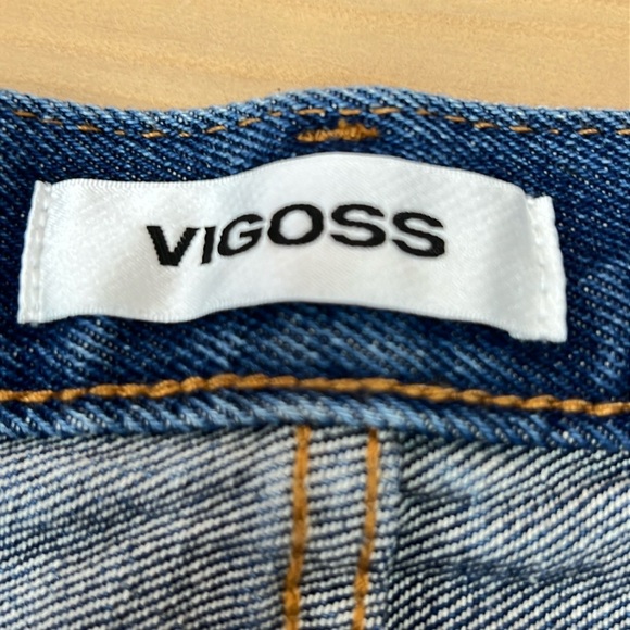 Vigoss Royce / Stitch Fix Jeans Size 29 Blue Denim Hi Rise 70’s Wide Leg NWT - Picture 2 of 13